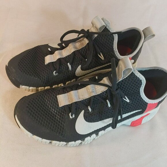 Nike Free Metcon 3 Dark Smoke Grey Crimson Men's 11.5 CJ0861-060 Shoes Sneakers - Picture 3 of 16